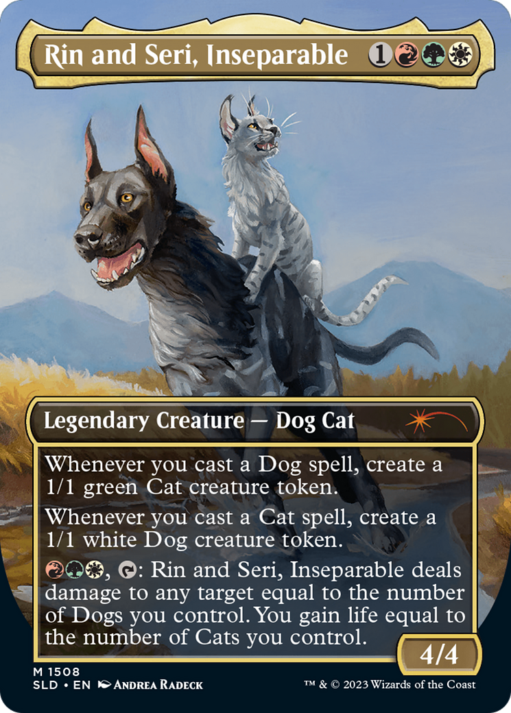 Rin and Seri, Inseparable (1508) // Rin and Seri, Inseparable [Secret Lair Commander Deck: Raining Cats and Dogs] | Rock City Comics