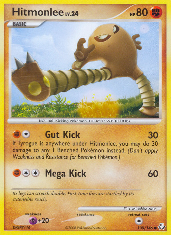 Hitmonlee (100/146) [Diamond & Pearl: Legends Awakened] | Rock City Comics