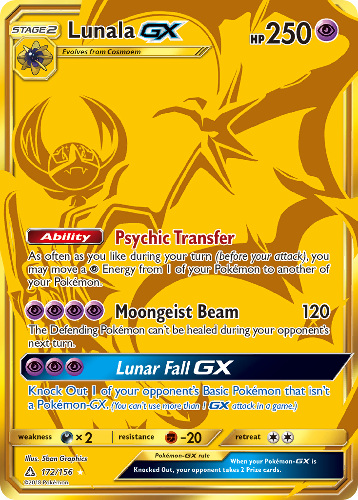 Lunala GX (172/156) [Sun & Moon: Ultra Prism] | Rock City Comics