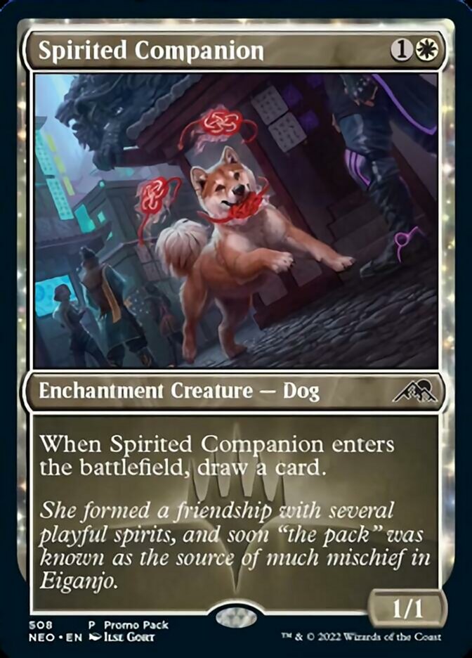 Spirited Companion (Promo Pack) [Kamigawa: Neon Dynasty Promos] | Rock City Comics