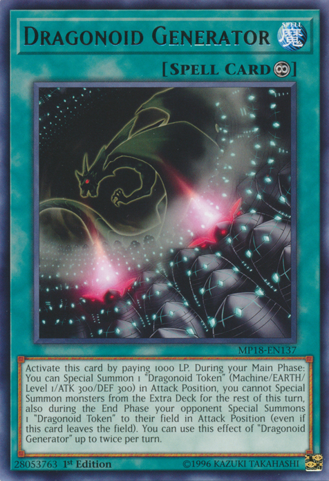 Dragonoid Generator [MP18-EN137] Rare | Rock City Comics
