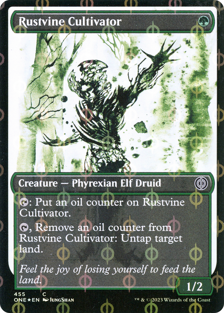 Rustvine Cultivator (Showcase Ichor Step-and-Compleat Foil) [Phyrexia: All Will Be One] | Rock City Comics