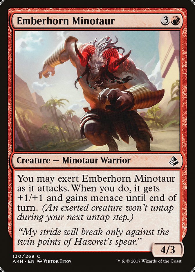 Emberhorn Minotaur [Amonkhet] | Rock City Comics