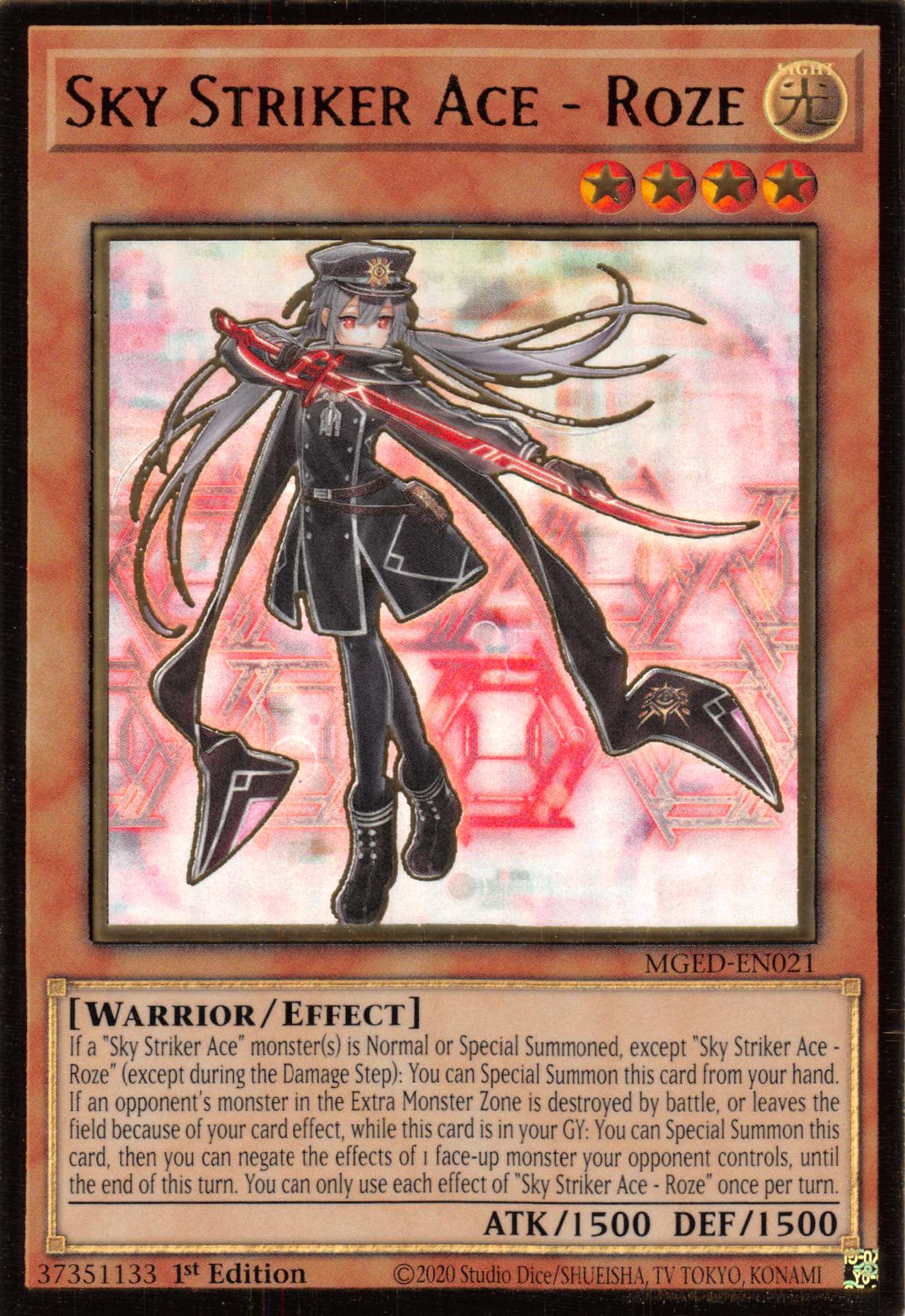 Sky Striker Ace - Roze [MGED-EN021] Gold Rare | Rock City Comics