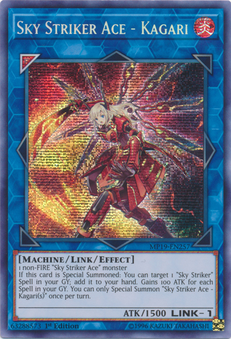 Sky Striker Ace - Kagari [MP19-EN257] Prismatic Secret Rare | Rock City Comics