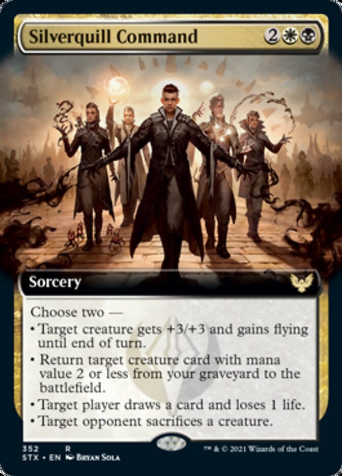 Silverquill Command (Extended) [Strixhaven: School of Mages] | Rock City Comics