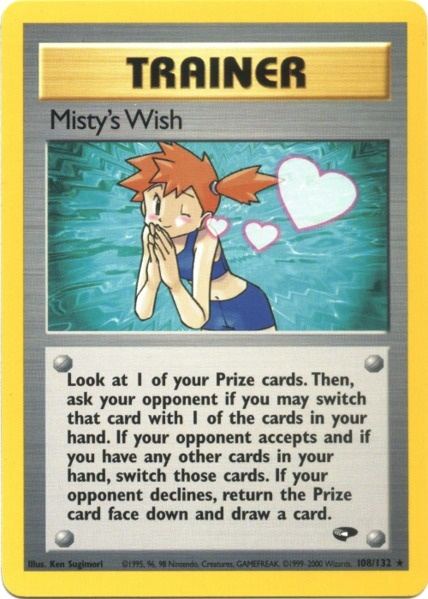 Misty's Wish (108/132) [Gym Challenge Unlimited] | Rock City Comics