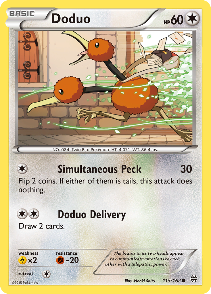 Doduo (115/162) [XY: BREAKthrough] | Rock City Comics