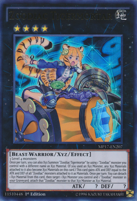 Zoodiac Tigermortar [MP17-EN207] Ultra Rare | Rock City Comics