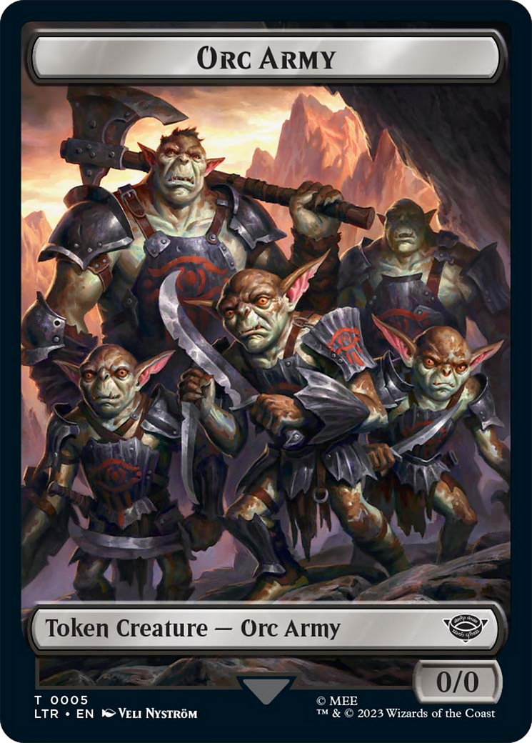 Food (10) // Orc Army (05) Double-Sided Token [The Lord of the Rings: Tales of Middle-Earth Tokens] | Rock City Comics