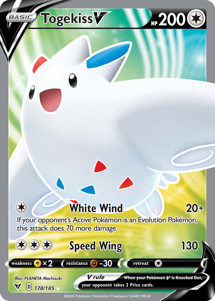 Togekiss V (178/185) [Sword & Shield: Vivid Voltage] | Rock City Comics