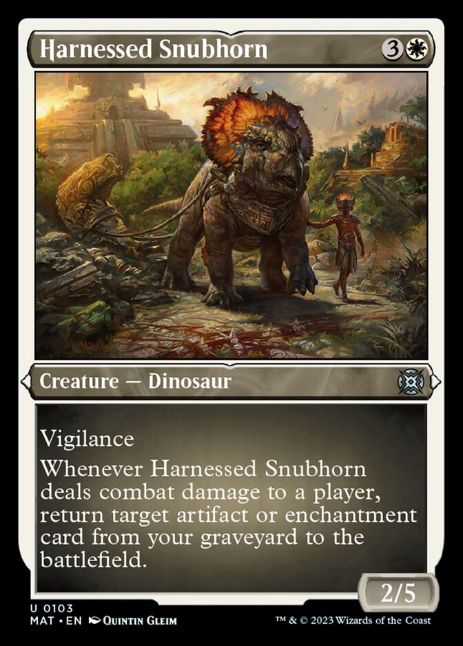 Harnessed Snubhorn (Foil Etched) [March of the Machine: The Aftermath] | Rock City Comics