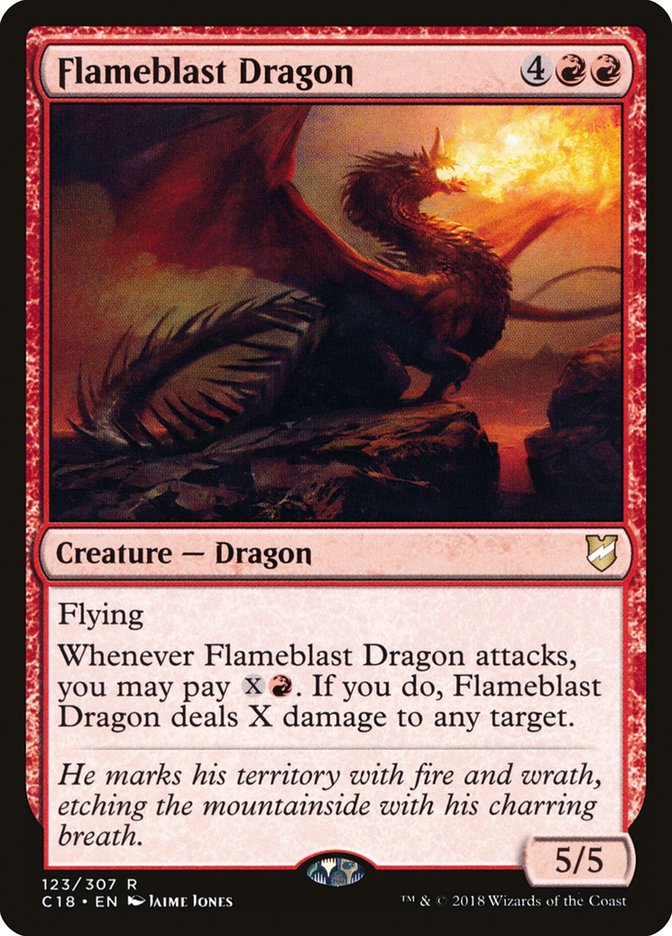 Flameblast Dragon [Commander 2018] | Rock City Comics