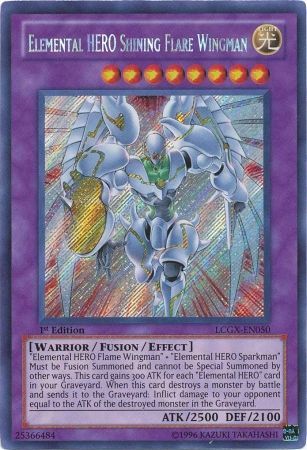 Elemental HERO Shining Flare Wingman [LCGX-EN050] Secret Rare | Rock City Comics