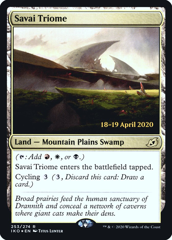 Savai Triome  [Ikoria: Lair of Behemoths Prerelease Promos] | Rock City Comics