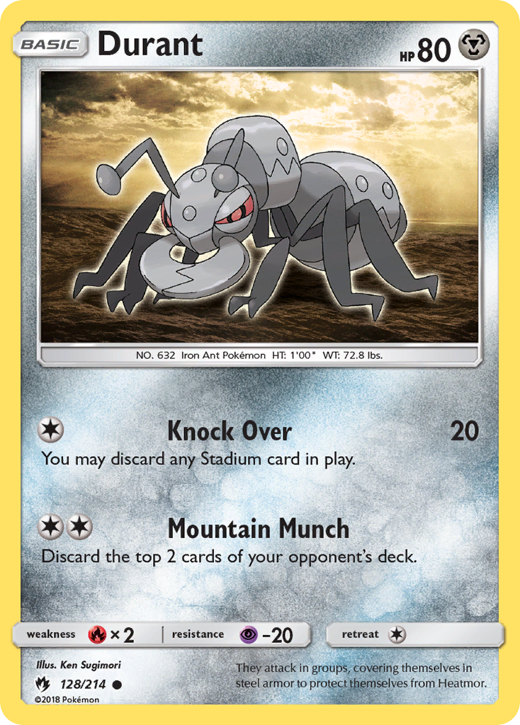 Durant (128/214) [Sun & Moon: Lost Thunder] | Rock City Comics