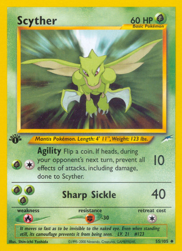 Scyther (55/105) [Neo Destiny 1st Edition] | Rock City Comics