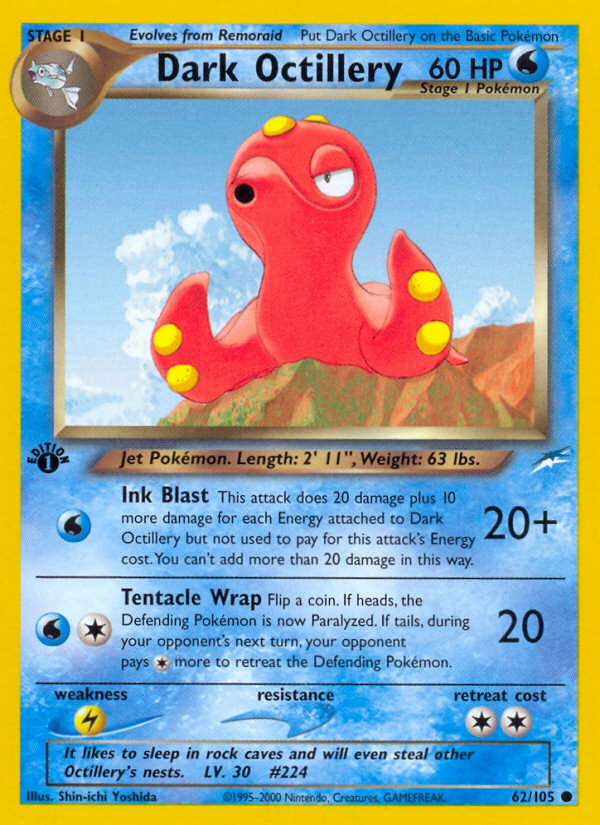 Dark Octillery (62/105) [Neo Destiny 1st Edition] | Rock City Comics