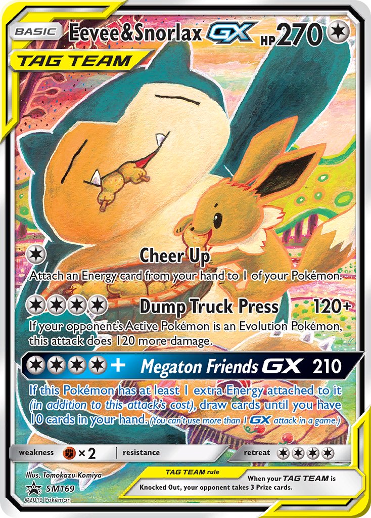 Eevee & Snorlax GX (SM169) [Sun & Moon: Black Star Promos] | Rock City Comics