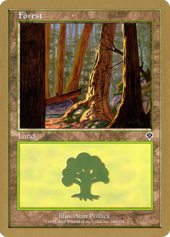 Forest (jt348a) (Jan Tomcani) [World Championship Decks 2001] | Rock City Comics