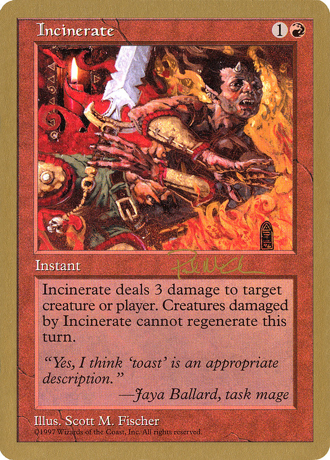 Incinerate (Paul McCabe) [World Championship Decks 1997] | Rock City Comics