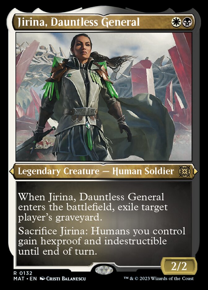Jirina, Dauntless General (Foil Etched) [March of the Machine: The Aftermath] | Rock City Comics