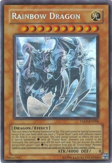 Rainbow Dragon (Chaos Neos Misprint) [TAEV-EN006] Ghost Rare | Rock City Comics