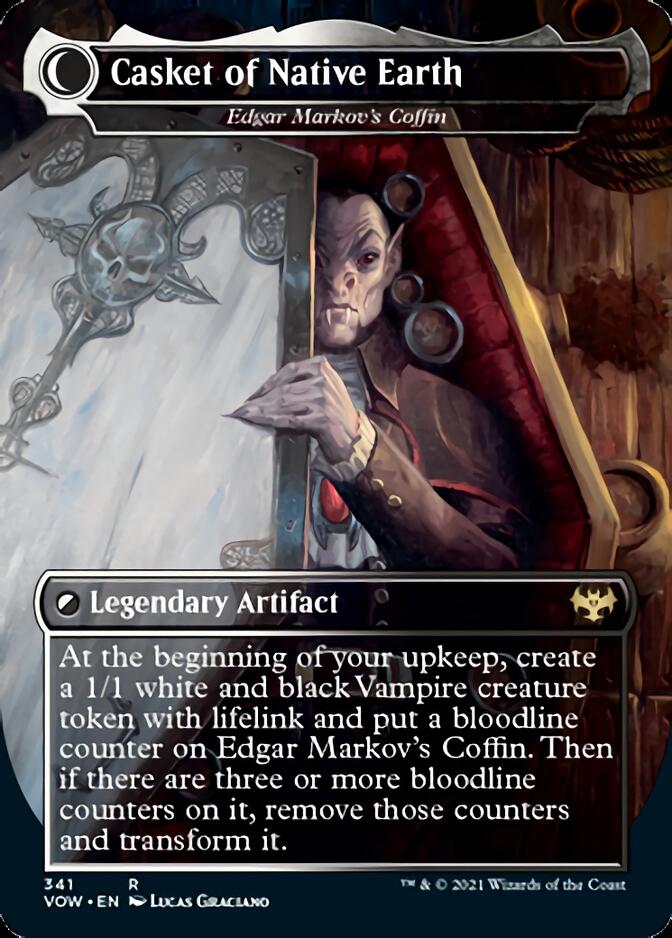 Edgar, Charmed Groom // Edgar Markov's Coffin - Dracula the Voyager // Casket of Native Earth [Innistrad: Crimson Vow] | Rock City Comics