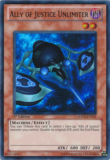 Ally of Justice Unlimiter [HA02-EN051] Super Rare | Rock City Comics