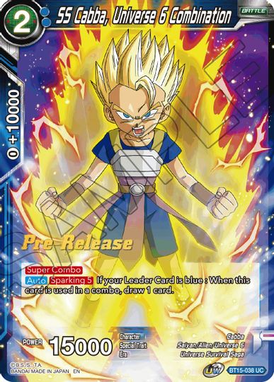 SS Cabba, Universe 6 Combination (BT15-038) [Saiyan Showdown Prerelease Promos] | Rock City Comics