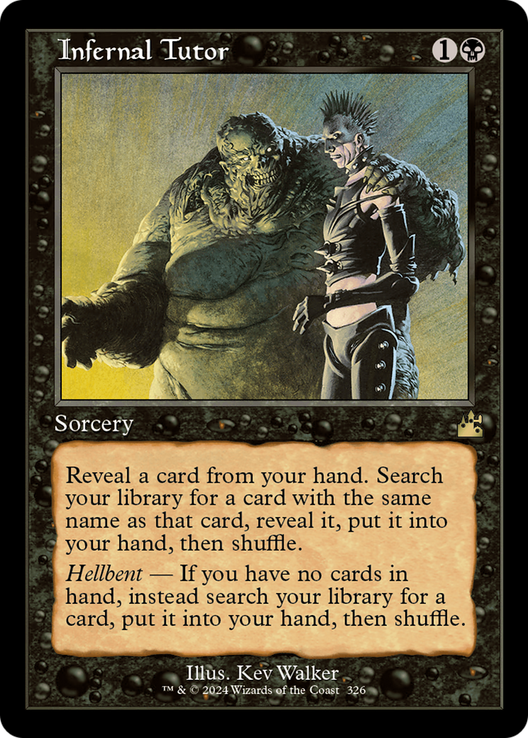 Infernal Tutor (Retro Frame) [Ravnica Remastered] | Rock City Comics