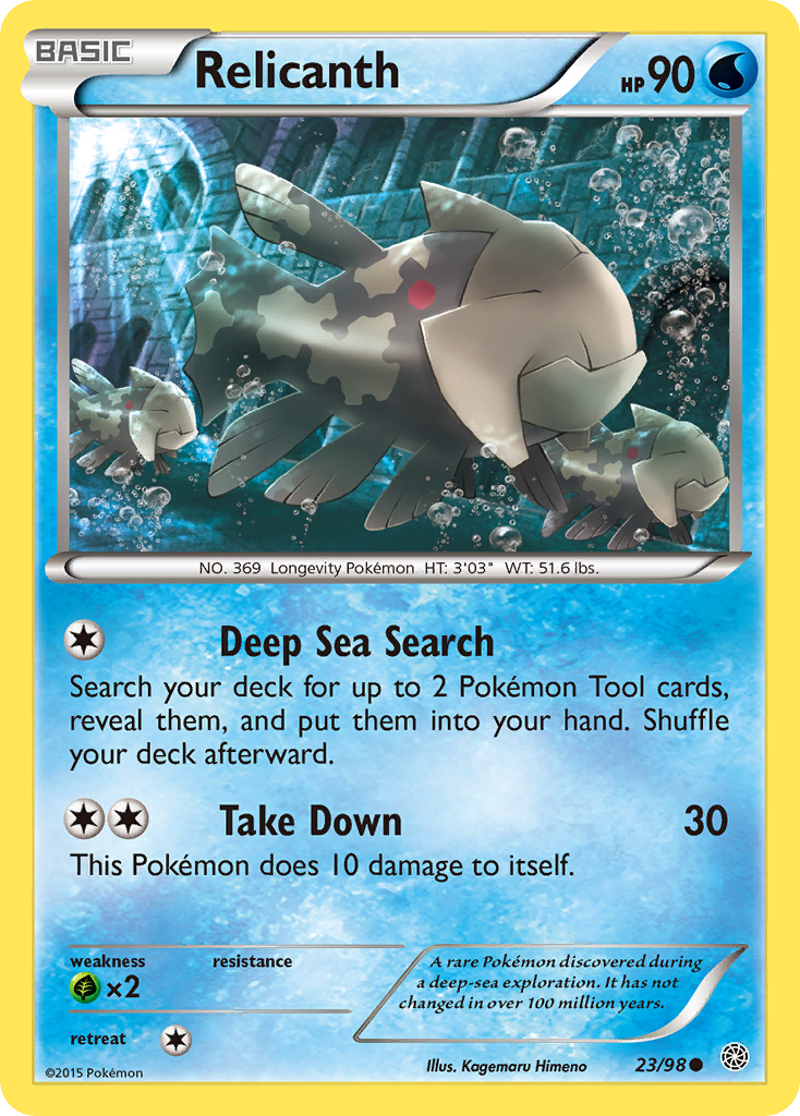 Relicanth (23/98) [XY: Ancient Origins] | Rock City Comics