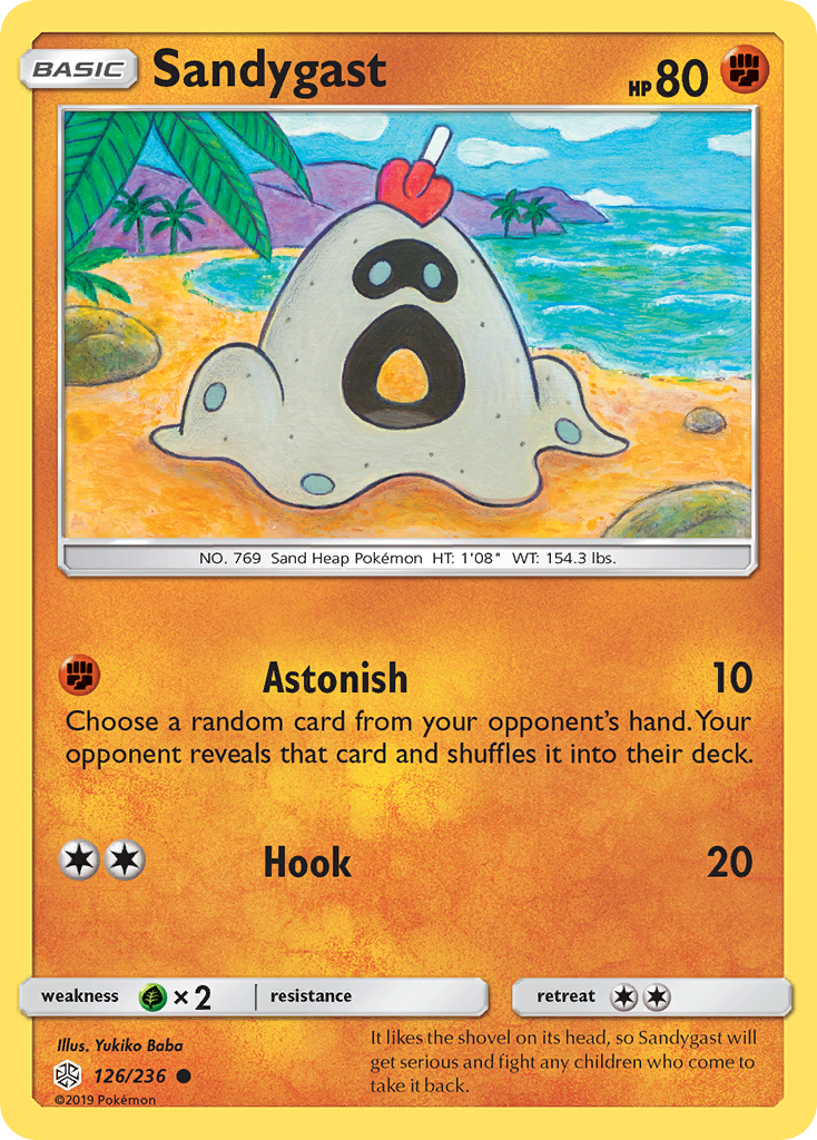 Sandygast (126/236) [Sun & Moon: Cosmic Eclipse] | Rock City Comics