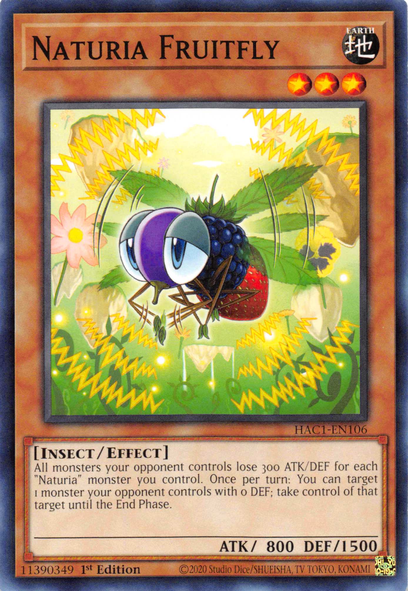 Naturia Fruitfly [HAC1-EN106] Common | Rock City Comics
