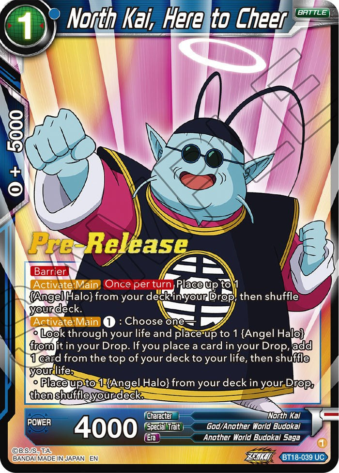 North Kai, Here to Cheer (BT18-039) [Dawn of the Z-Legends Prerelease Promos] | Rock City Comics