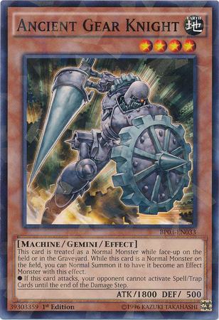 Ancient Gear Knight [BP03-EN033] Shatterfoil Rare | Rock City Comics