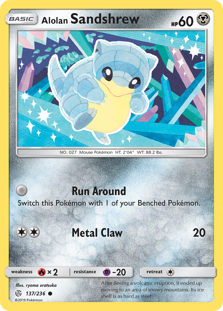 Alolan Sandshrew (137/236) [Sun & Moon: Cosmic Eclipse] | Rock City Comics