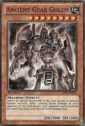 Ancient Gear Golem [BP01-EN011] Starfoil Rare | Rock City Comics