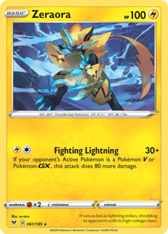 Zeraora (061/185) [Sword & Shield: Vivid Voltage] | Rock City Comics