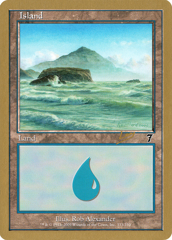 Island (333) (Raphael Levy) [World Championship Decks 2002] | Rock City Comics
