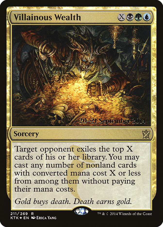 Villainous Wealth  [Khans of Tarkir Prerelease Promos] | Rock City Comics