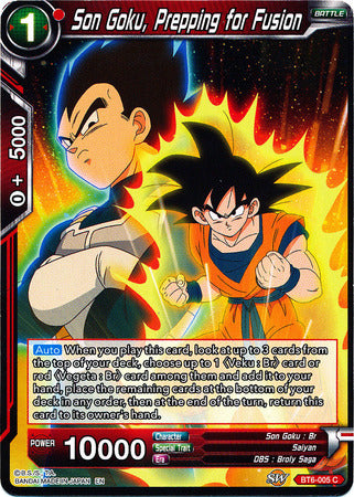 Son Goku, Prepping for Fusion [BT6-005] | Rock City Comics