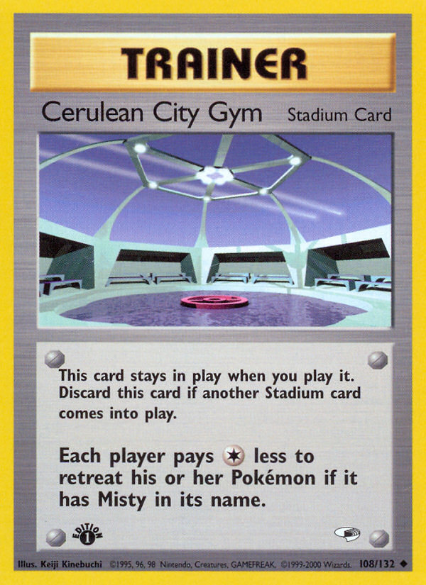 Cerulean City Gym (108/132) [Gym Heroes 1st Edition] | Rock City Comics