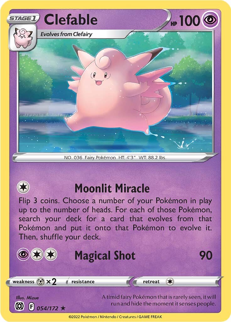 Clefable (054/172) [Sword & Shield: Brilliant Stars] | Rock City Comics