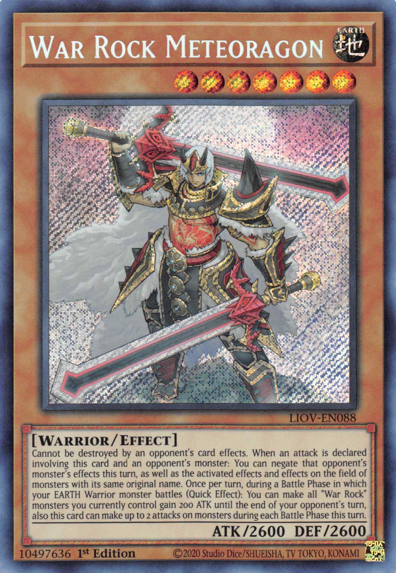 War Rock Meteoragon [LIOV-EN088] Secret Rare | Rock City Comics