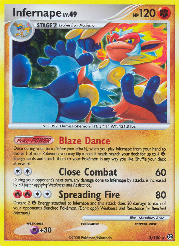 Infernape (3/100) [Diamond & Pearl: Stormfront] | Rock City Comics