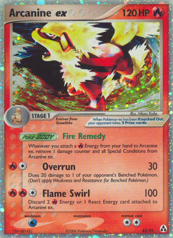 Arcanine ex (83/92) [EX: Legend Maker] | Rock City Comics