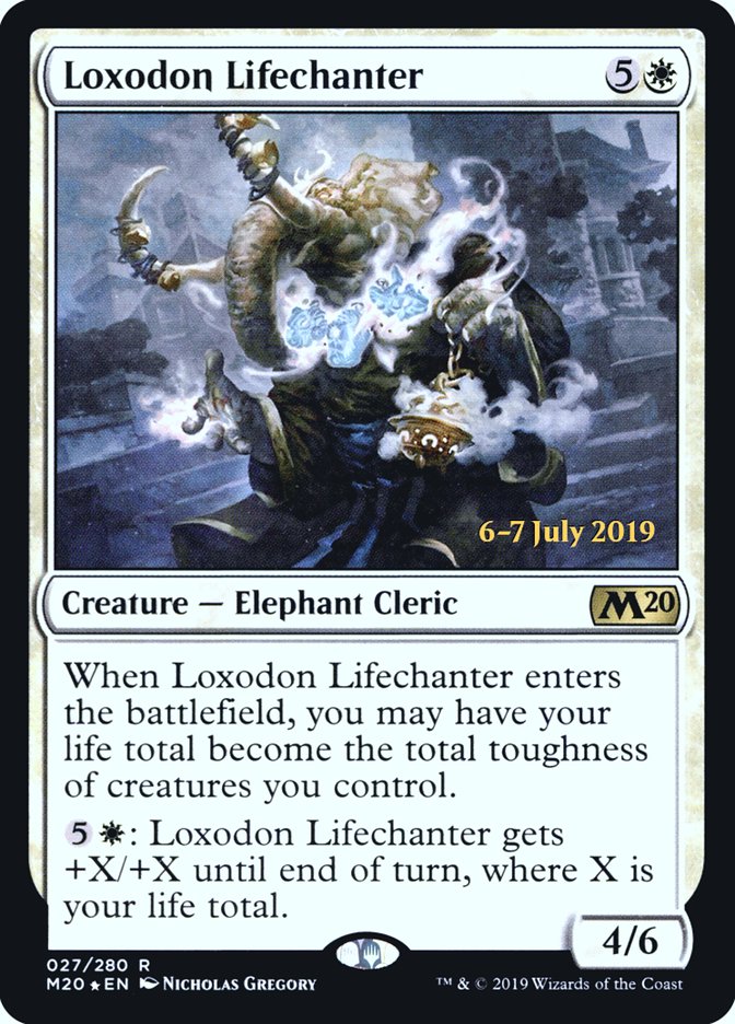 Loxodon Lifechanter  [Core Set 2020 Prerelease Promos] | Rock City Comics