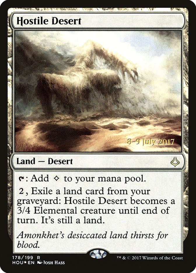 Hostile Desert  [Hour of Devastation Prerelease Promos] | Rock City Comics