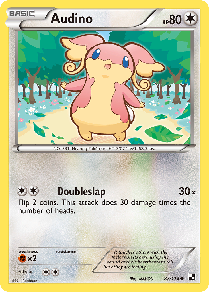 Audino (87/114) [Black & White: Base Set] | Rock City Comics